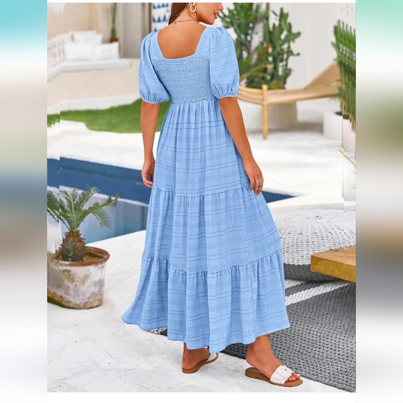 Gingham Midi Dress - Picture 6 of 17